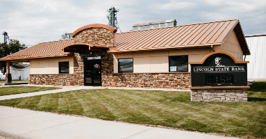 exterior view of a Lincoln State Bank branch location